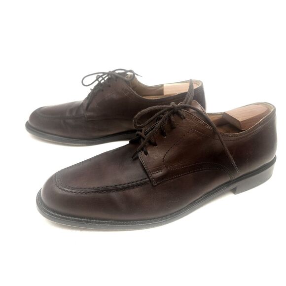 Johnson & Murphy Cellini Made In Italy Mens Brown Leather Sz 10.5 M Moc Toe main image 8
